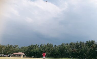 気比の浜で凧揚げできますできまーす( ^)o(^ )